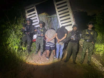 Con dos camiones cargados de combustible robado: así cayeron dos hombres en Puerto Wilches