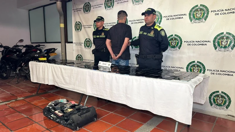 El rastro de un celular robado permitió descubrir 173 equipos hurtados en una casa de Bucaramanga