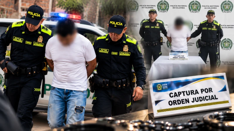 Tenía una condena por secuestro y hurto agravado: así cayó un hombre en Floridablanca