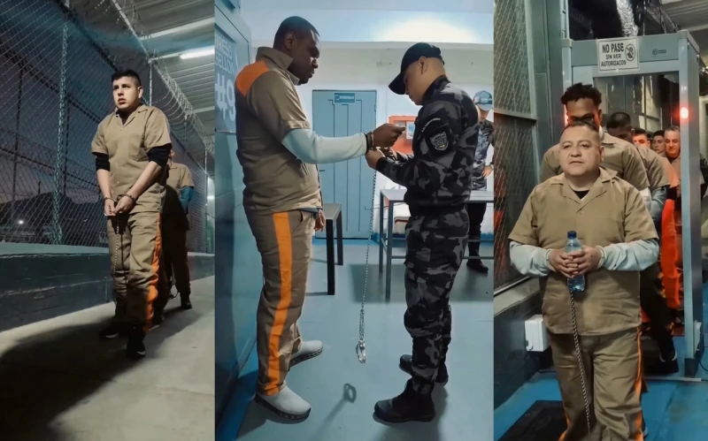 Rapados y esposados: así extraditaron a nueve delincuentes requeridos por Estados Unidos