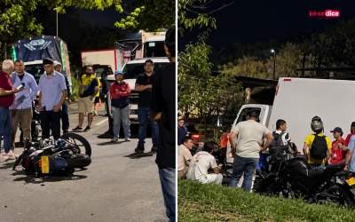 Choque contra un camión estacionado le costó la vida a un motociclista en el Anillo Vial