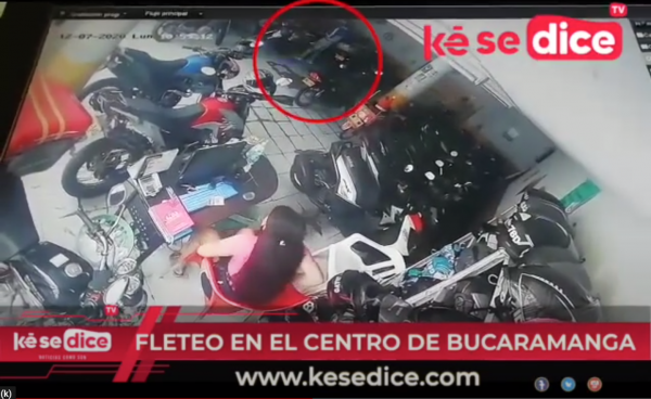 En Video: Fleteo cometido en el Centro de Bucaramanga.