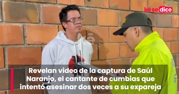 Revelan video de la captura de Saúl Naranjo, sindicado de intento de feminicidio en Bucaramanga